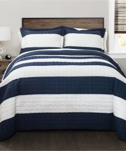 Stripe 3 Piece Quilt Set