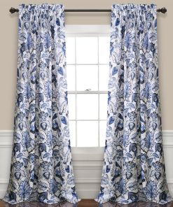 Cynthia Jacobean Light Filtering Window Curtain Set