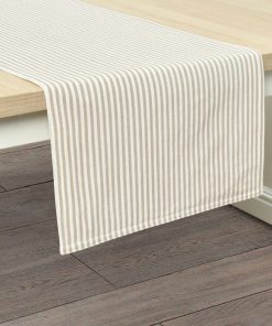 Farmhouse Ticking Stripe Yarn Dyed Table Runner