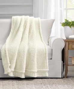 Sherpa Tassel Fringe Throw