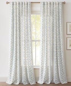 Doreen Delicate Floral Window Curtain Panel Set