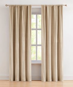 Glam Pleated Velvet Light Filtering Window Curtain Panels