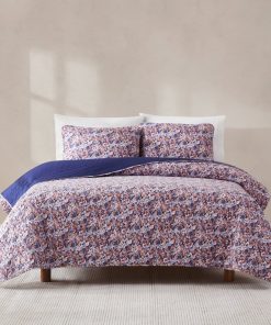 Alicia Camo Floral Cotton Quilt Set