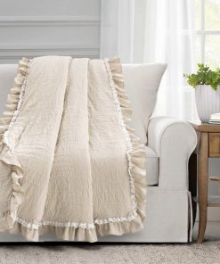 Ella Ruffle Lace Throw