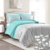Glitter Ombre Metallic Print Comforter Set With Pillowcases