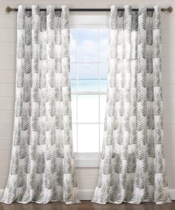 Palm Lane Window Curtain Panel Set