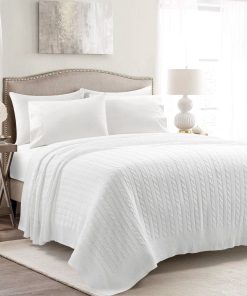 Cable Soft Knitted Blanket/Coverlet