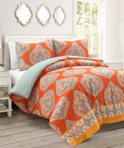 Harley Reversible Cotton Duvet Cover 3 Piece Set
