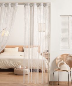 Night Sky String Thread Window Curtain Panel