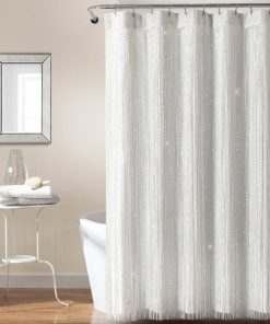 Night Sky String Thread With Peva Lining Shower Curtain Set
