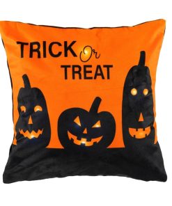 Trick Or Treat Pumpkin LED Decorative Pillow