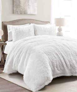 Emma Faux Fur Duvet Cover 3 Piece Set