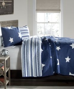 Star Reversible 3 Piece Quilt Set