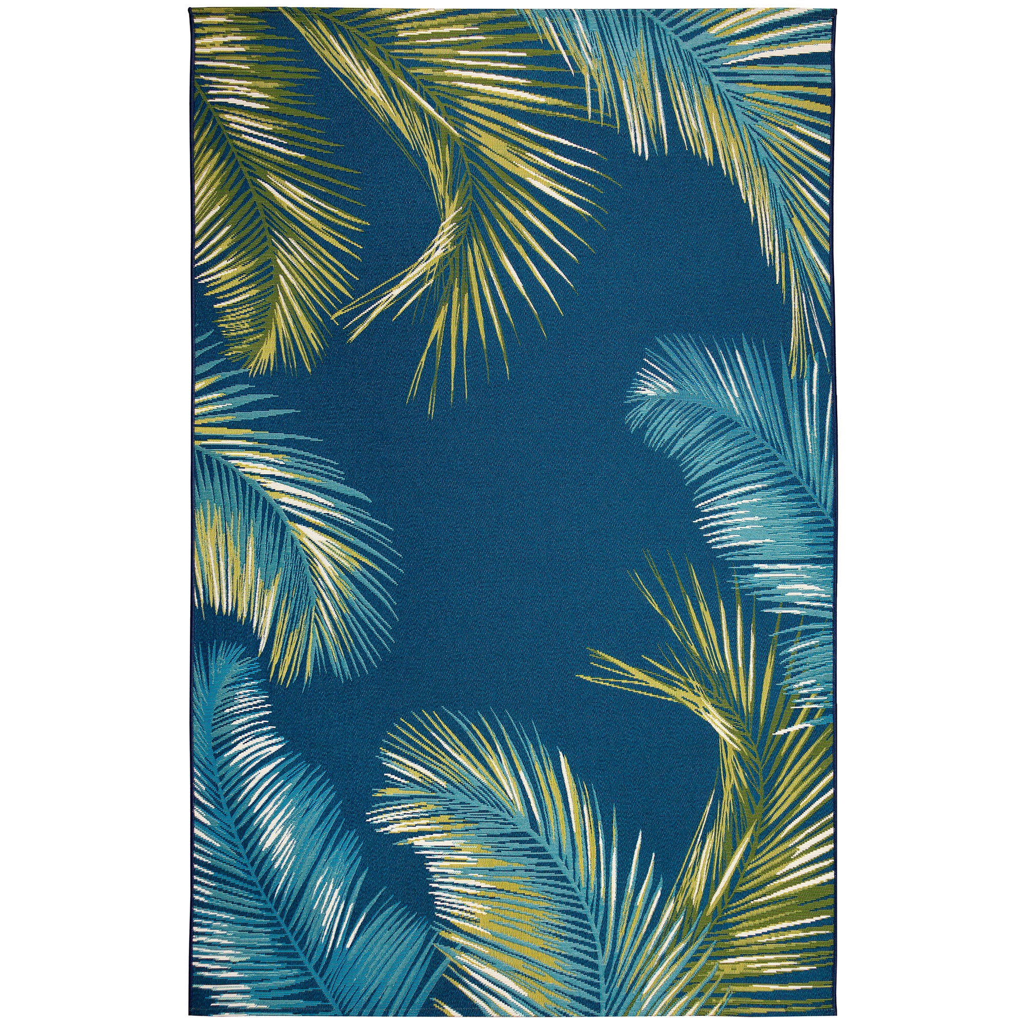 Marina Palm Border Indoor/Outdoor Area Rug
