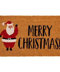 Natura Merry Christmas Santa Outdoor Mat