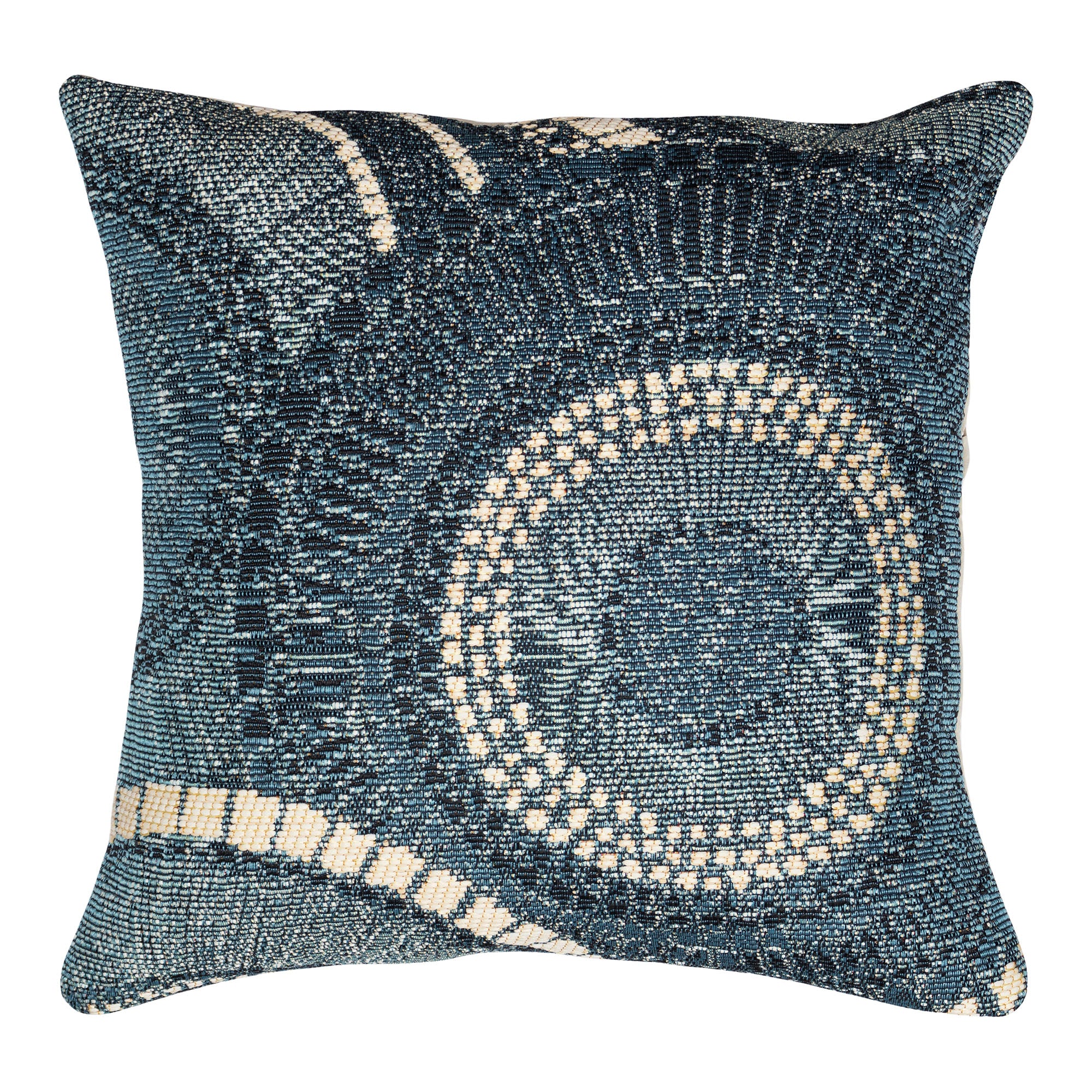 Marina Circles Indoor/Outdoor Pillow Delft